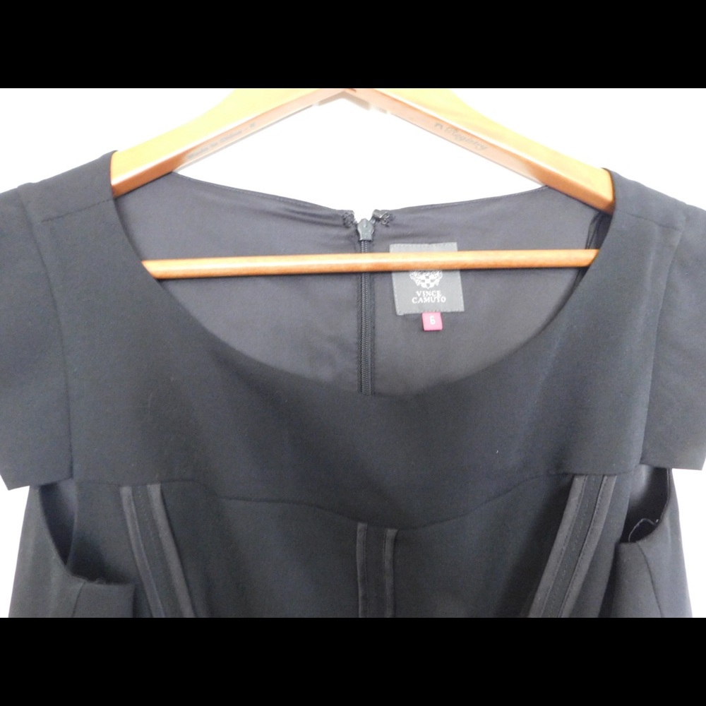 Vince Camuto Black Midi Dress